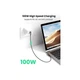 Дата кабель USB 2.0Type-C to Type-C 2.0m 5A 100W US335 90-degree Space Gray Ugreen (70698) - изображение 2