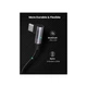 Дата кабель USB 2.0Type-C to Type-C 2.0m 5A 100W US335 90-degree Space Gray Ugreen (70698) - изображение 4