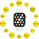 Смарт-годинник AURA X1 Pro 44mm White (SWAX144W) - зображення 4