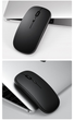 Бездротова акумуляторна мишка Bluetooth та USB адаптер Shenzhen Technology, чорна - изображение 5