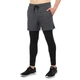 Мужские тайтсы с шортами компрессионные тайтсы Zelart Fit 0137 размер 2XL (180-185см) Grey-Black - изображение 2
