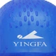 Шапочка для плавання силіконова на довге волосся Yingfa Fit 0061 Blue - зображення 4