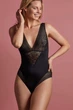 Женское кружевное боди Janira 40031 black 46(L) Черный - изображение 1