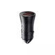 Автомобильное зарядное устройство Baseus Golden Contactor Max Dual Fast Charger Car Charger U+U 60W Dark Gray (759782) - изображение 3
