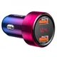 Автомобільний зарядний пристрій Baseus Magic Series Dual QC Digital Display Car Charging of 45W Red (759776) - зображення 1