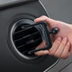 Автодержатель Baseus Metal Age Gravity Car Mount Round Air Vent Version Dark Grey (770904) - изображение 6