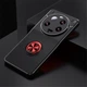Чехол с магнитным кольцом UniCase Magnetic Ring для Xiaomi 13 Ultra - Black / Red - изображение 2