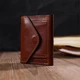 Стильний чоловічий гаманець у три складання Grande Pelle 16786 коричневий - зображення 6