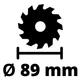 Дискова пила Einhell TE-CS 18/89 Li - Solo акум., PXC, 18В, диск 89х10 мм (без АКБ та ЗП) (4331100) - зображення 8