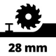 Дискова пила Einhell TE-CS 18/89 Li - Solo акум., PXC, 18В, диск 89х10 мм (без АКБ та ЗП) (4331100) - зображення 9