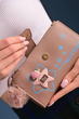 Кошелек No brand 466 женский темная пудра - изображение 1