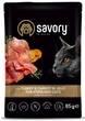 Влажный корм для стерилизованных кошек с индейкой и морковью в желе Savory 85 г - изображение 1