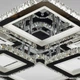Потолочная люстра LED хрустальная 292W на 6 LED квадратов с пультом 3000-6000К SY-19376/4+2 CR Svet - изображение 6