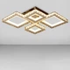 Потолочная светодиодная люстра 148W на 4 плафона LED квадрат с диммером 3000-6000К SY-201909/2+2 FG Svet - изображение 4