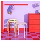 Табурет IKEA DOMSTEN бузковий/сосна (605.543.80) - изображение 2