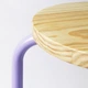 Табурет IKEA DOMSTEN бузковий/сосна (605.543.80) - изображение 3