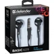 Наушники Defender Basic 609 1.1м 105дБ 3.5mm Black-White - изображение 2