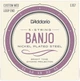 Струны для банджо D'Addario EJ57 Banjo Nickel Plated Steel Custom Medium (11-22) - изображение 1
