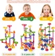 Детский конструктор - лабиринт Marble Run для мальчиков и девочек из труб с шариками 105 деталей (NO.678-7) - изображение 7