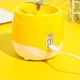 Портативный фитнес-блендер для коктейлей и фрешей USB DM-888 400 мл, 30W Жёлтый - изображение 5