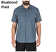 Рубашка с коротким рукавом 5.11 CARSON PLAID SHORT SLEEVE SHIRT 71394 Medium, Blueblood Plaid - изображение 1