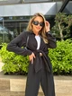 Костюм женский рубашка и брюки K&ML 573 L - XL ( 48 - 50 ) Черный ( 573 - 04 ) - изображение 4