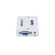 Перехідник з VGA на HDMI зі звуком MiNi VGA2HDMI Білий, конвертер vga to hdmi (1008560-White) - зображення 4