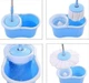 Турбо швабра с ведром и отжимом центрифугой Spin MOP 360 голубой - изображение 2