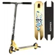 Трюковий самокат Best Scooter Kraken KR-93091 з кермовою системою HIC, колеса 110 мм, анодоване фарбування + 2 пеги, Золотистий - зображення 1