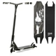 Трюковый самокат Best Scooter FEAR МТ-30377 с рулевой системой SCS, колеса 115 мм + 2 пеги, Черно-белый - изображение 1