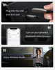 Автомобільний Bluetooth-адаптер Ugreen CM309 USB Bluetooth 5.0 AUX з мікрофоном (70601) - зображення 8