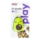 Игрушка для кошек Petstages Lil' Avocato Dental Health Cat Chew Toy Авокадо, с кошачьей мятой, зеленая - изображение 1