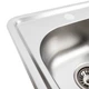 Кухонная мойка из нержавеющей стали Platinum ДЕКОР 3838 (0,6/160 мм) - изображение 5