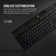 Клавіатура бездротова Corsair K100 Air Cherry MX Ultra Low Profile RGB Wireless Black (CH-913A01U-NA) - зображення 12