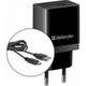 Зарядний пристрій Defender 83556 1xUSB 2.1A кабель micro-USB UPC-11 чорний - зображення 3