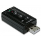 Звуковая плата USB 7.1 Manhattan 152341 3D Surround RTL Plug-and-Play Black - изображение 2