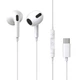 Дротові навушники Baseus Encok C17 Type-C lateral in-ear Wired Earphone 1.1м White (NGCR010002) - зображення 1