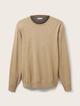Пуловер Tom Tailor BASIC CRIGHT SPLASHY SAND ME XXXL Бежевий 1027661-30317 - зображення 3