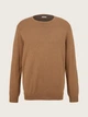Пуловер Tom Tailor basic crew neck sweater XXL Коричневий 1027661-18950 - зображення 5