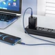 Кабель з екраном HOCO S51 USB (m) - Lightning (m) 1.2м нейлоновий синій - зображення 3