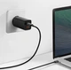 Сетевое зарядное устройство Baseus GaN Lite 65W 1USB + Type-C (CCGAN2L-B01) черное - изображение 2