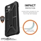 Чохол мілітарі протиударний UAG Monarch для Iphone 11 Pro/X/XS Black - зображення 4