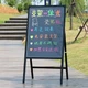 Флуоресцентна дошка Fluorescent Board WITH STAND 50*70 см, фломастер, серветка - зображення 5