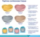 Тарелка силиконовая Canpol Babies Сердце на присоске Голубая 300 мл (80/309_blu) - изображение 4