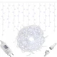 Гірлянда бахрома вулична (зовнішня) Springos 12 м 300 LED CL300 Cold White - зображення 5
