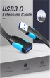Кабель удленитель USB-USB 3.0 Vention Flat 5Gbps 0,5 m (папа-мама) VAS-A13-B050 - изображение 2