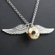 Кулон "Золотий снитч" (Гаррі Поттер) із сріблястими крилами, на ланцюжку (2807234202) - зображення 1