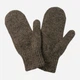 Варежки женские вязаные Malisa Грейс 12-MITTEN-LT-194 One Size Темно-серые - изображение 1