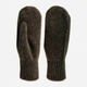 Варежки женские вязаные Malisa Грейс 12-MITTEN-LT-194 One Size Темно-серые - изображение 2