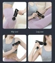 Портативный компактный ручной массажер пистолет vассажер Fascial Gun CY002 для спины и всего тела мышечный с 6 насадками, синий- - изображение 4